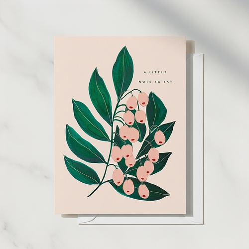 A Note To Say Card