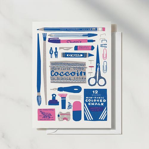 Artist's Desk Card
