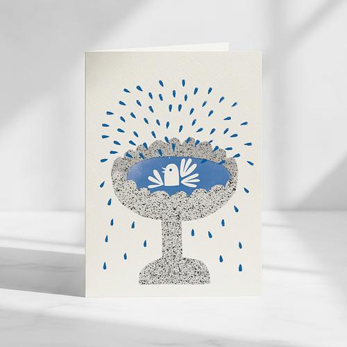 Bird Bath Card