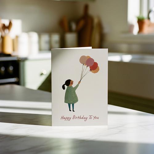 Birthday Balloon Card 3 Birthday Balloon Card
