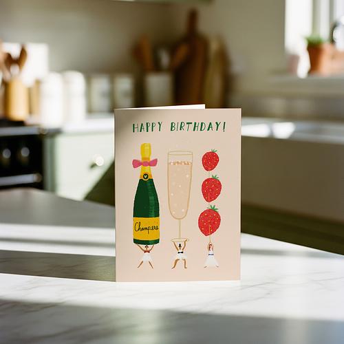 Birthday Bubbly Card 3 Birthday Bubbly Card