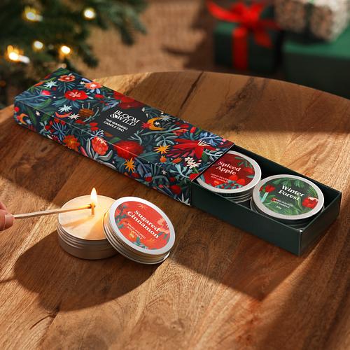 The Letterbox Winter Candle Trio