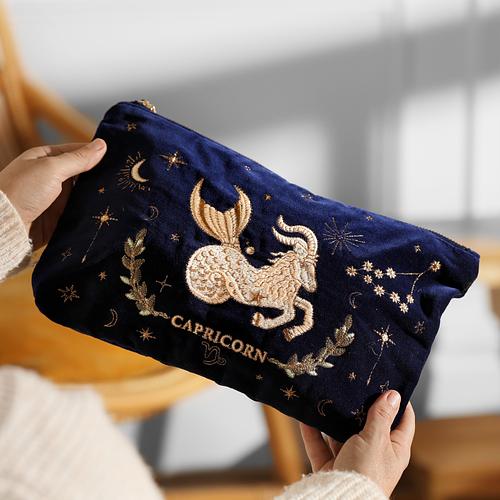 The Capricorn Star Sign Pouch by Elizabeth Scarlett