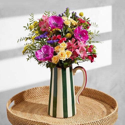 The Kendra & Green Stripe Jug