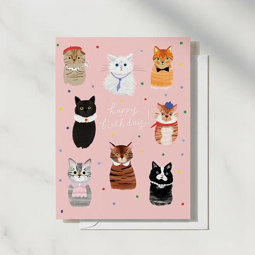 Dapper Cats Birthday Card