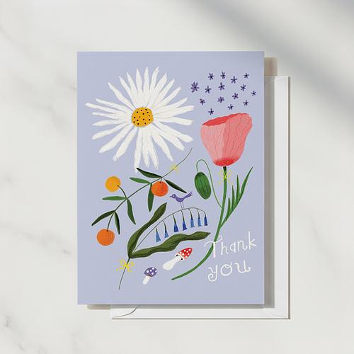 Foraged Thank You Card