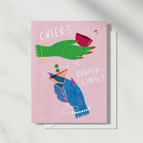 Cheers Dahhh-ling! Card
