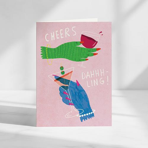 Cheers Dahhh-ling! Card