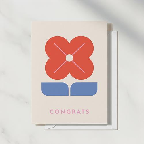 Floral Congrats Card
