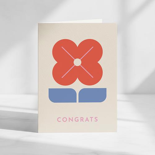 Floral Congrats Card