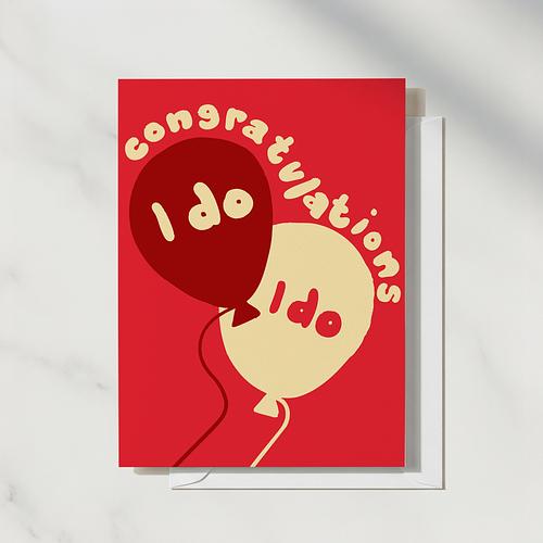 I Do Wedding Card