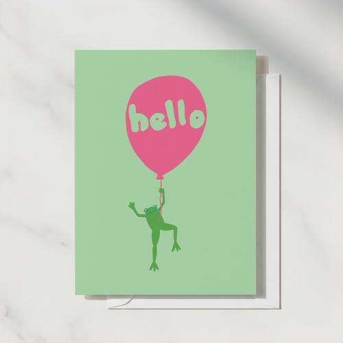 Hello Frog Card