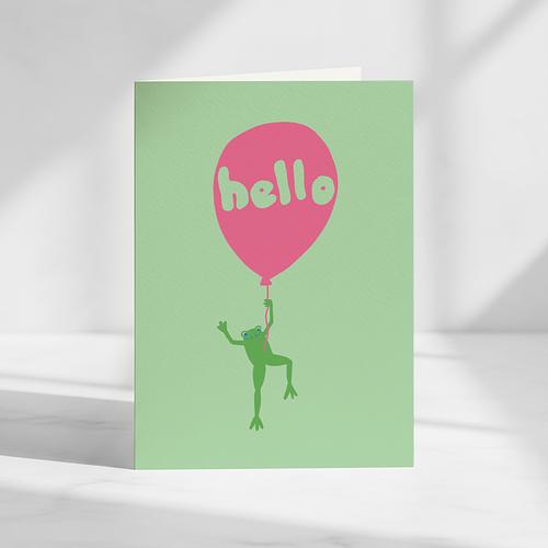 Hello Frog Card