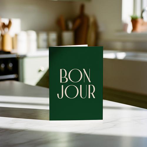 Chic Bonjour Card