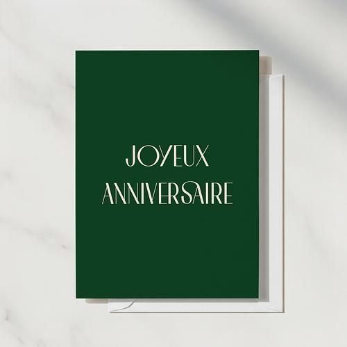 Joyeux Anniversaire Card