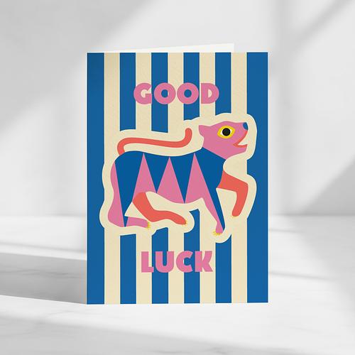 Good Luck Tiger Card