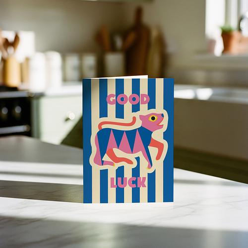 Good Luck Tiger Card