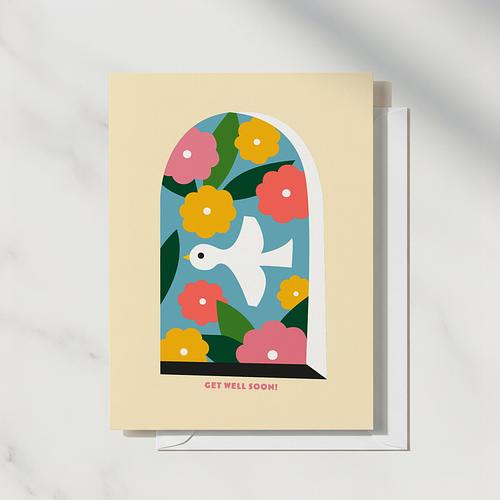 Get Well Soon Bird Card