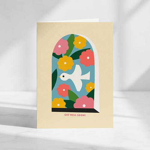 Get Well Soon Bird Card