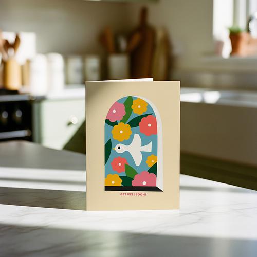Get Well Soon Bird Card