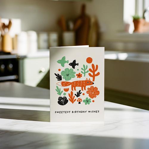 Birthday Fox Card 3 Birthday Fox Card