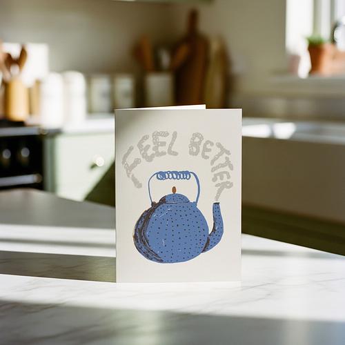 Feel Better Teapot Card