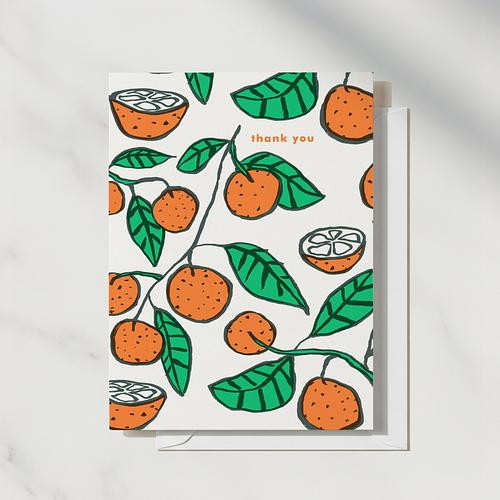 Clementine Thank You Card