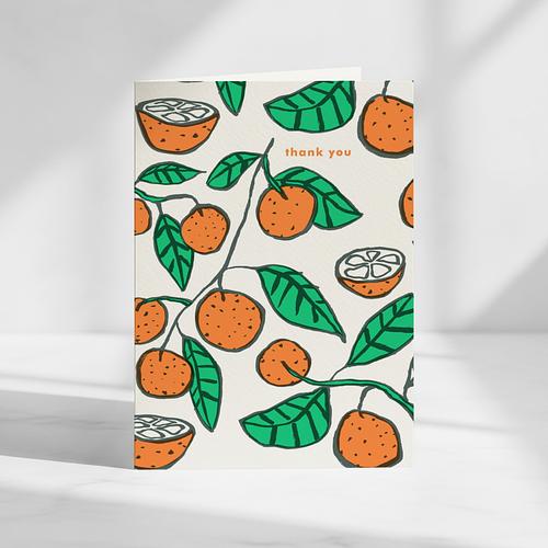 Clementine Thank You Card