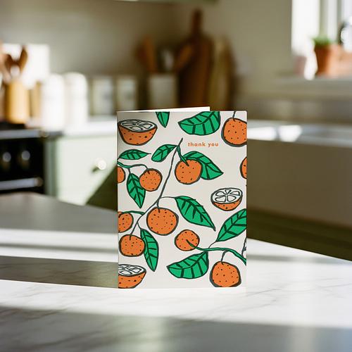 Clementine Thank You Card 3 Clementine Thank You Card