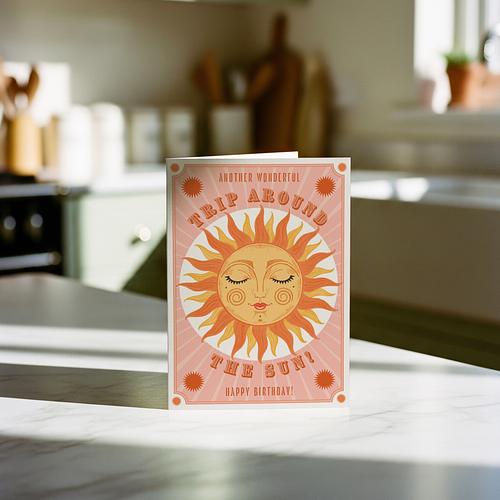 Around The Sun Birthday Card 3 Around The Sun Birthday Card